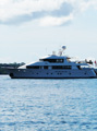 White yacht, Bocas del Toro.