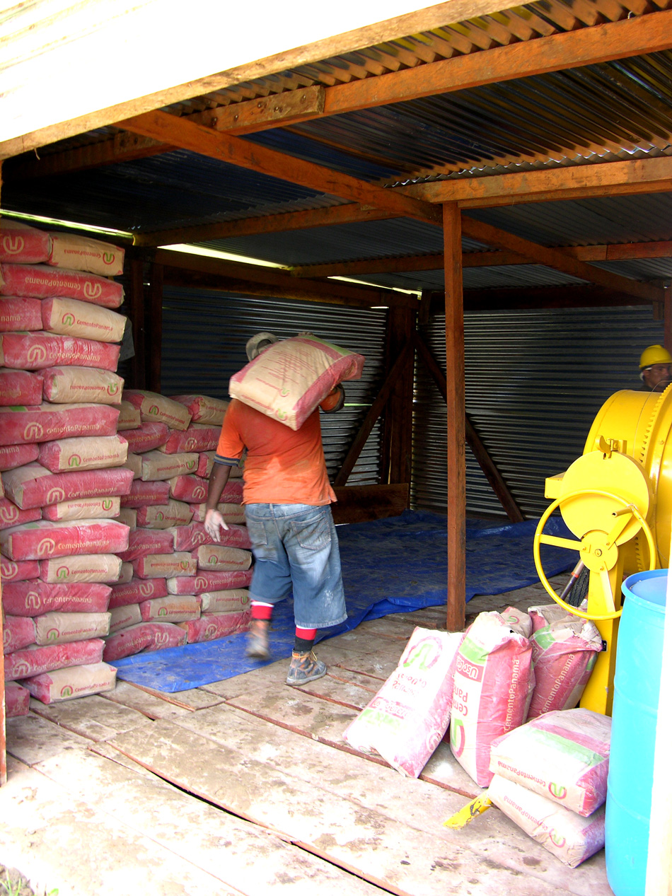 Bocas del Toro real estate: cement.