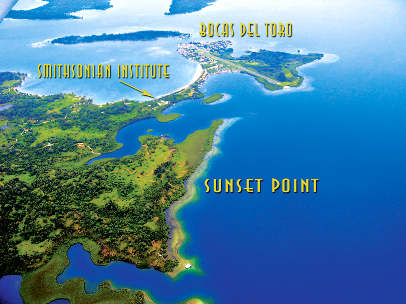 Bocas del Toro Map.