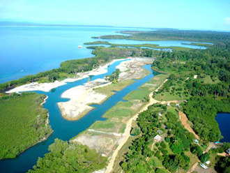 Panama canal real estate; ocean views.