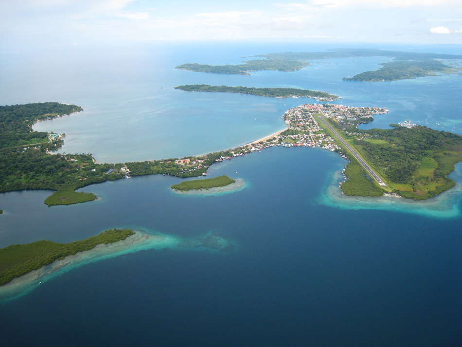 Bocas town, a different aerial angle.